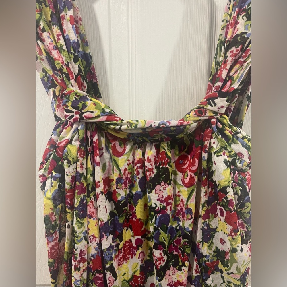 Rinascimento Floral Sleeveless Dress size small made in Italy
